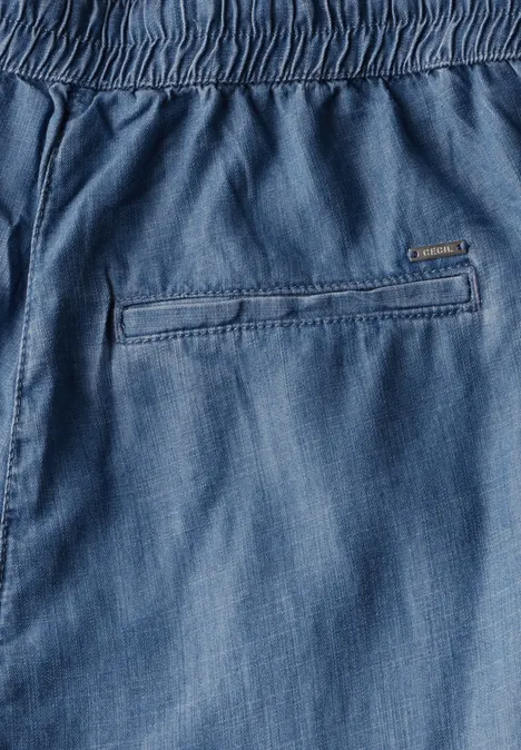 Lyocell Hose mid blue wash