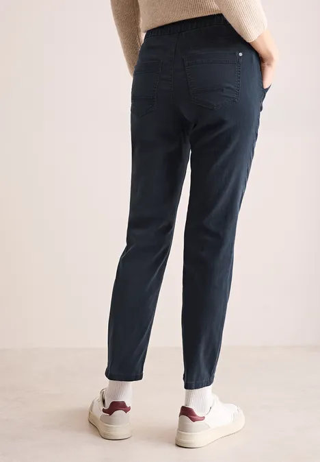 Hose im Washed Look universal blue