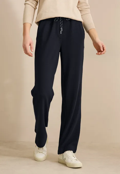 Straight Leg Strukturhose universal blue