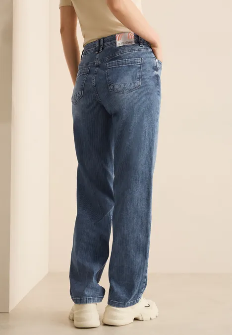 Straight Leg Jeans mid blue wash