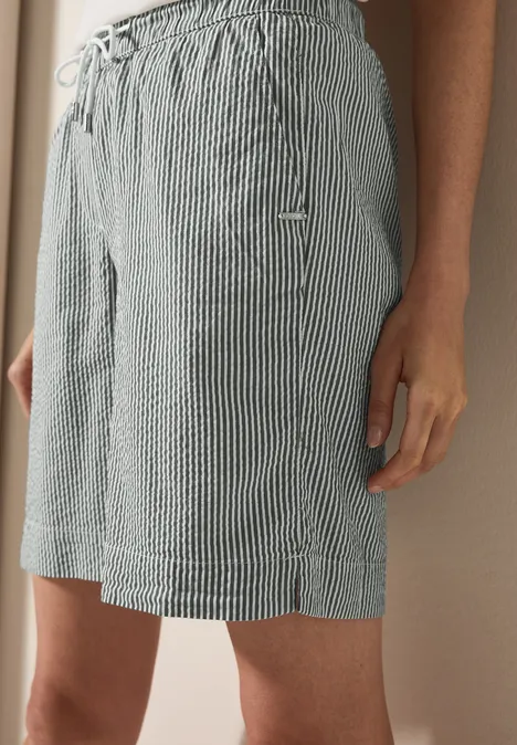 Seersucker Shorts balmy khaki