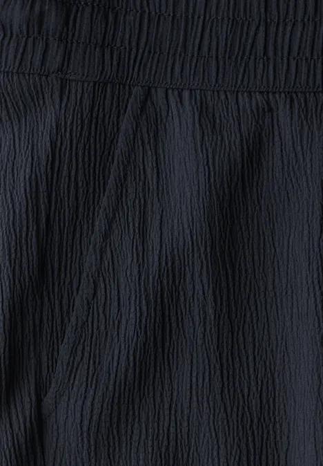 Wide Leg Strukturhose universal blue