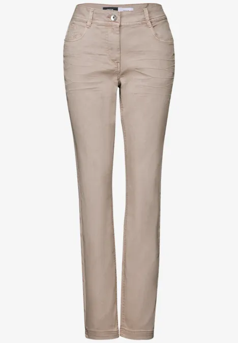 Jeans en coupe casual light hazel beige