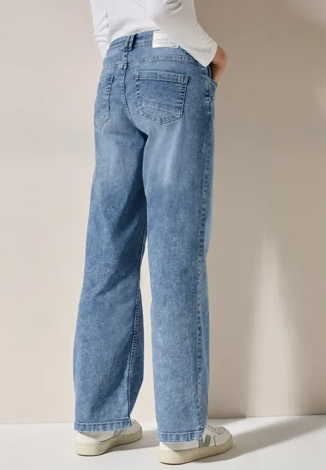 Wide Leg Jeans light blue used wash