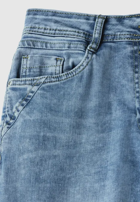 Wide Leg Jeans light blue used wash