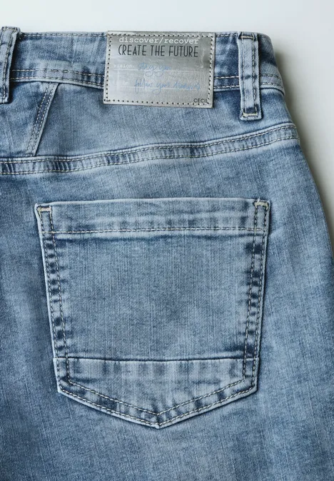 Wide Leg Jeans light blue used wash