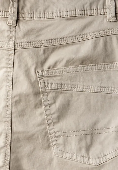 Hose im Casual Fit jute beige