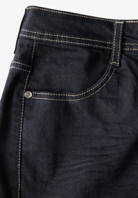 Straight Leg Jeans rinsed wash