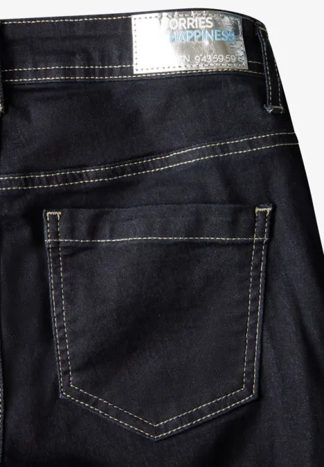 Straight Leg Jeans rinsed wash