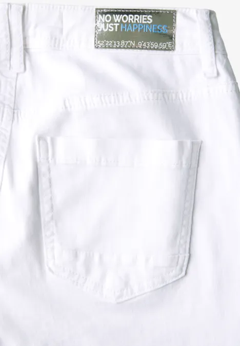 Wide Leg Jeans White