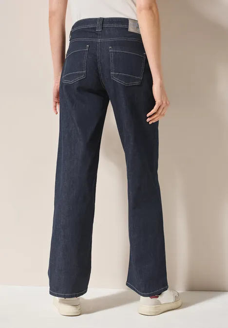 Wide Leg Rinsed Jeans rinsed wash