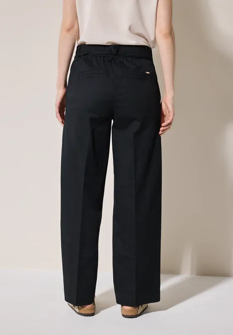 Wide Leg Hose Black