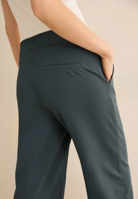 Basic Wide Leg Hose slate khaki