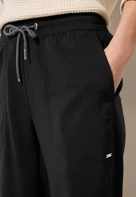 Wide Leg Hose Black
