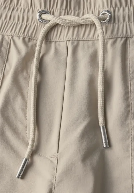 Wide Leg Hose jute beige