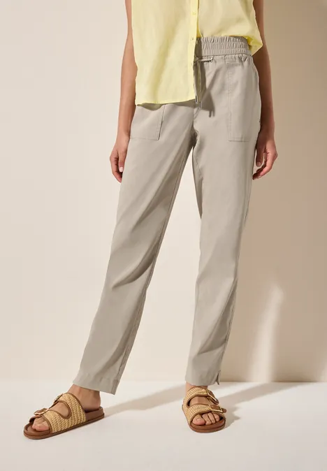 Casual Fit Hose jute beige