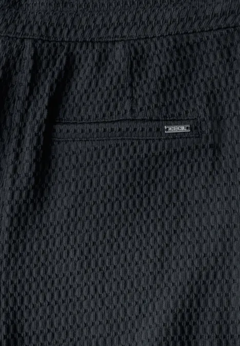 Wide Leg Hose mit Struktur universal blue
