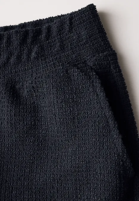 Wide Leg Bouclé Hose universal blue