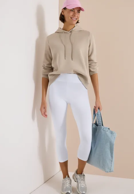 Basic 3/4 Leggings White