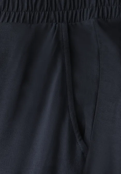 Wide Leg Jersey-Hose universal blue