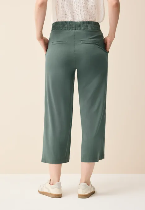 Wide Leg Jersey-Hose balmy khaki