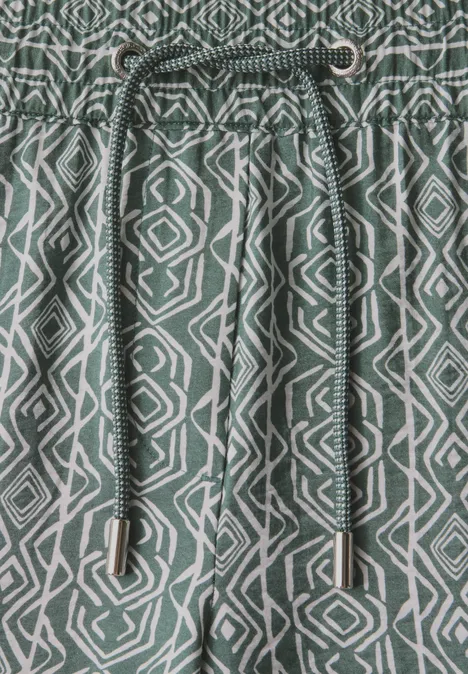 Gemusterte Shorts balmy khaki