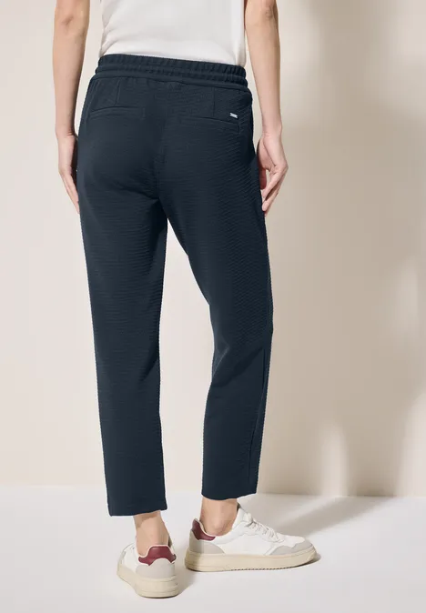 Strukturhose im Casual Fit universal blue