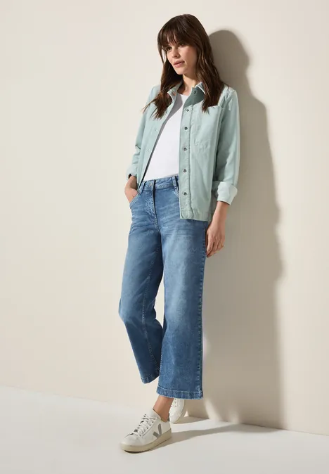 Wide Leg Jeans light blue washed