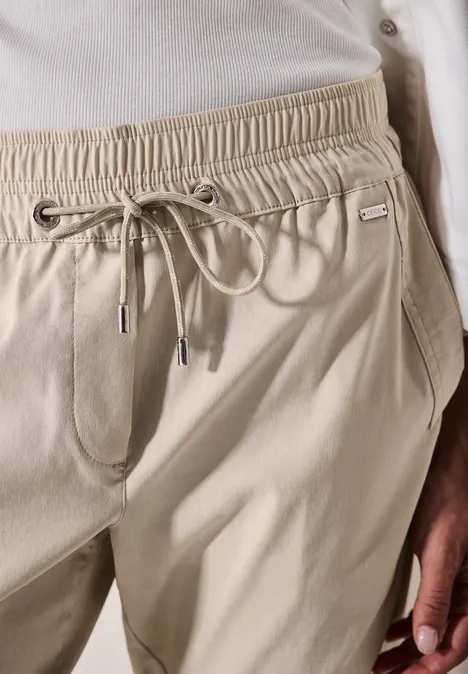 Hose im Casual Fit boulder beige