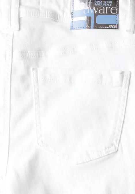 3/4 Jeans White