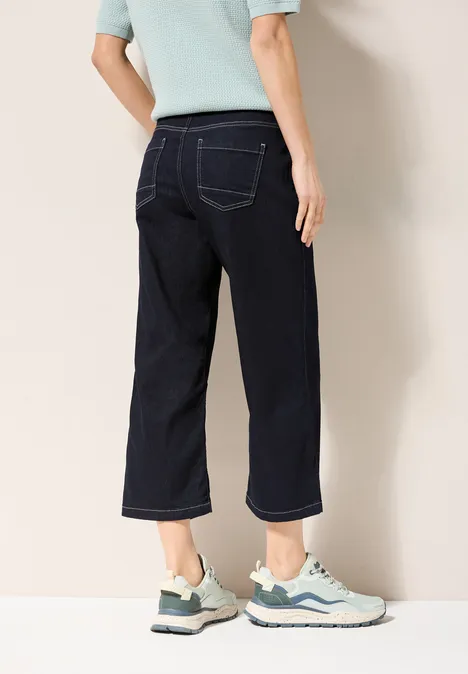 Wide Leg Jeans rinsed wash