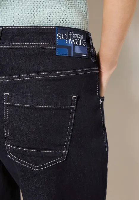 Wide Leg Jeans rinsed wash