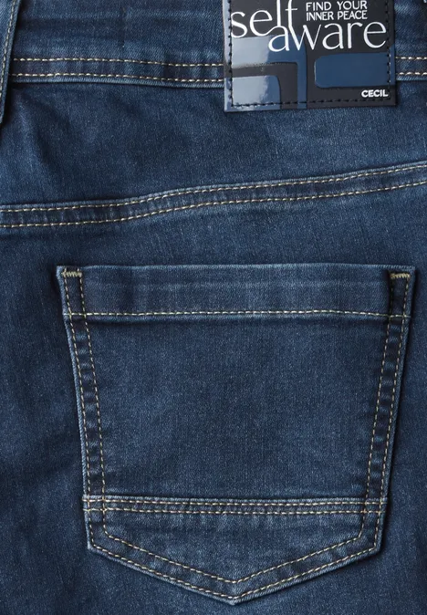 Jeansshorts mid blue wash