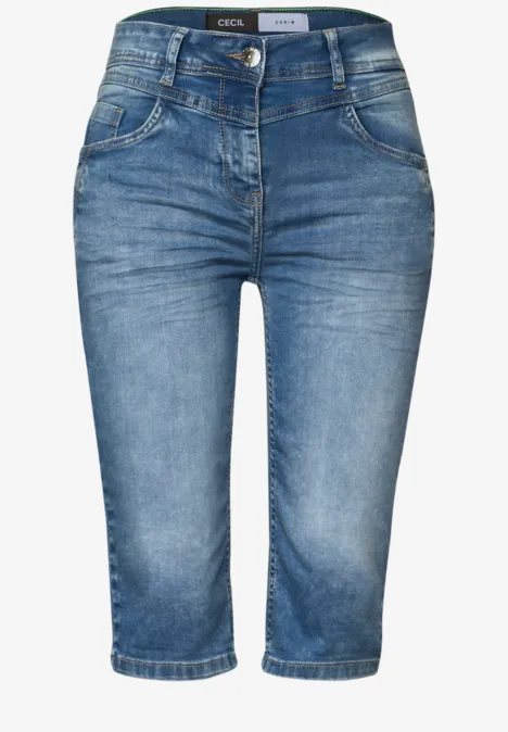 Jeansshorts light blue wash