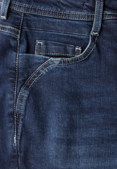 Capri Jeans Dark blue wash