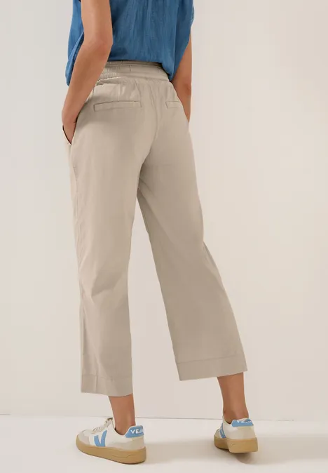 7/8 Wide Leg Hose boulder beige