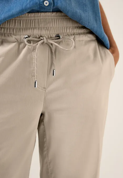 7/8 Wide Leg Hose boulder beige