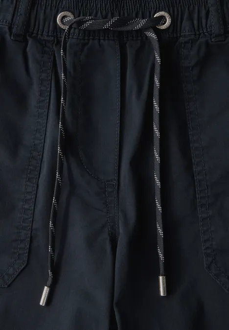 Twill Shorts im Washed-Look universal blue