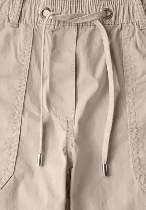 Twill Shorts im Washed-Look boulder beige