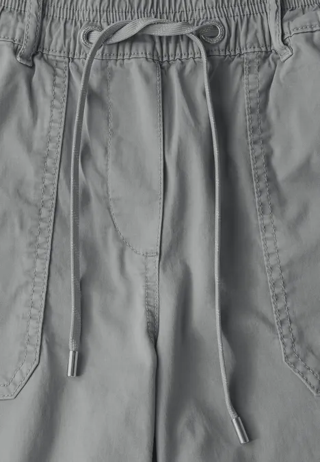 Twill Shorts im Washed-Look obelisk grey