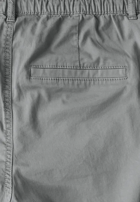 Twill Shorts im Washed-Look obelisk grey