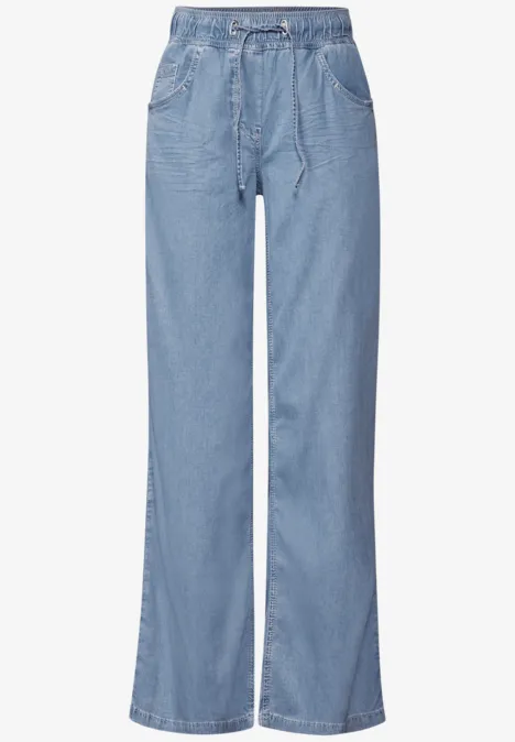 Wide Leg Jeans light blue used wash