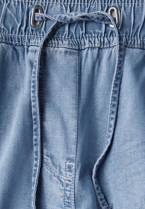 Wide Leg Jeans light blue used wash