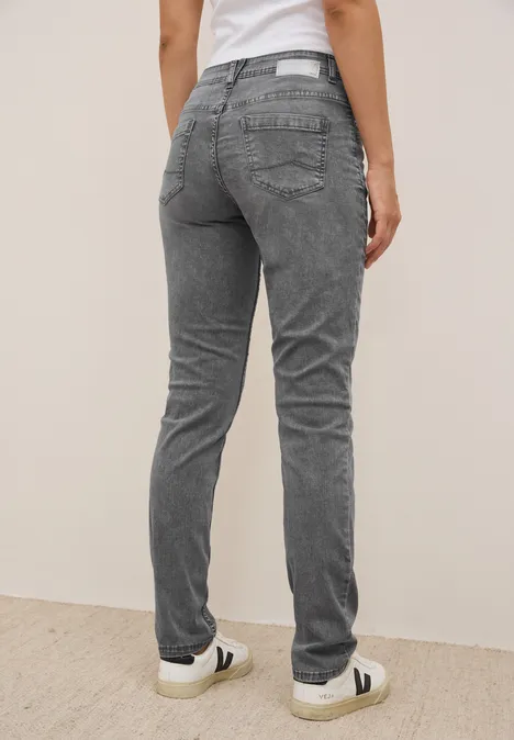 Jeans im Casual Fit mid grey random wash