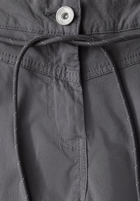 Shorts mit Tunnelzug graphite light grey