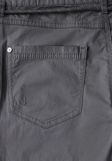 Shorts mit Tunnelzug graphite light grey