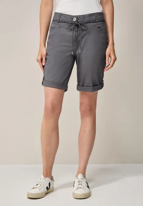 Shorts mit Tunnelzug graphite light grey