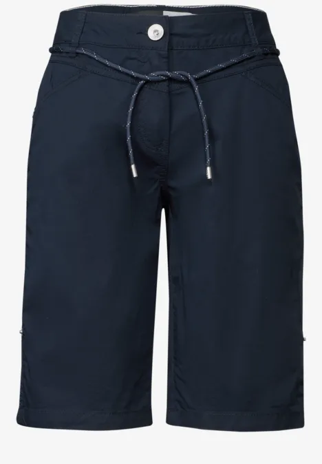 Korte broek met trekkoord universal blue