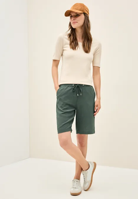 Shorts mit Struktur dark balmy khaki