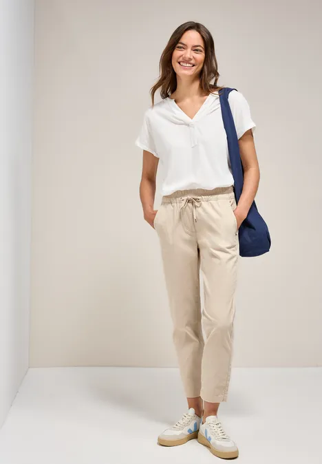 7/8 Casual Fit Hose boulder beige